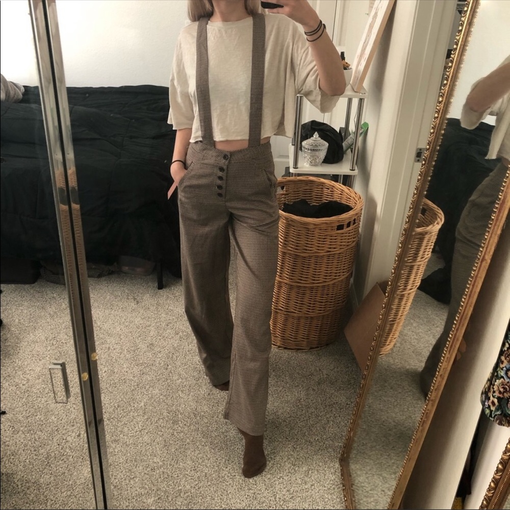 Forever 21 Toothshound Suspender Jumpsuit